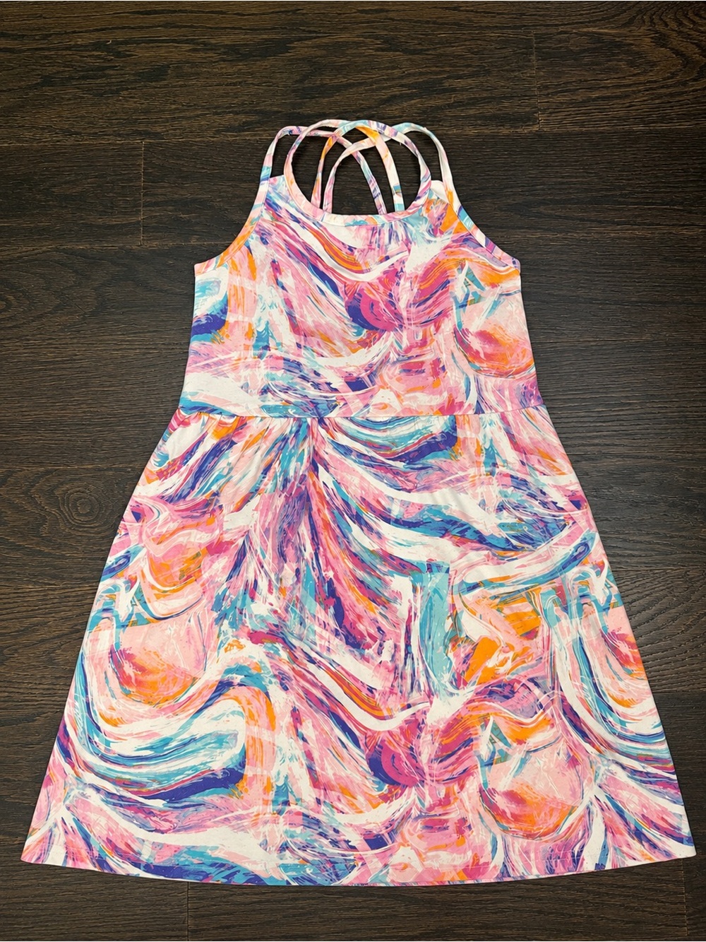 The Children’s Place Girls' Pink Multi-Color Strappy Sundress